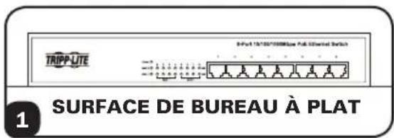 Tripp Lite NG8POE - Installation sur un dessus de bureau - 1