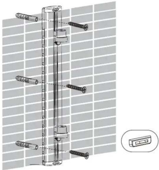 Tripp Lite WorkWise WWSS1327RWTC - ① Attach wall rail to wall. - 10
