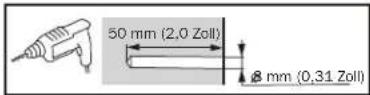 Tripp Lite WorkWise WWSS1327RWTC - ① Befestigen Sie die Wandschiene an der Wand. - 8