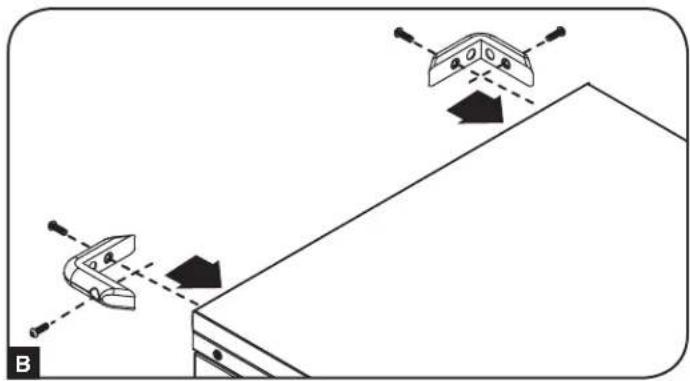 Tripp Lite CSC45AC - Installing the Handle Bracket, Corner Safety Bumpers and Power Cord Manager - 2
