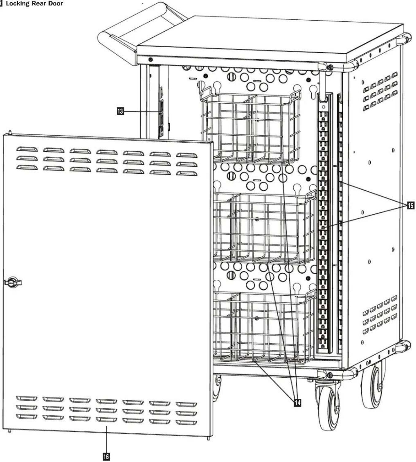 Tripp Lite CSC45AC - Rear View - 1