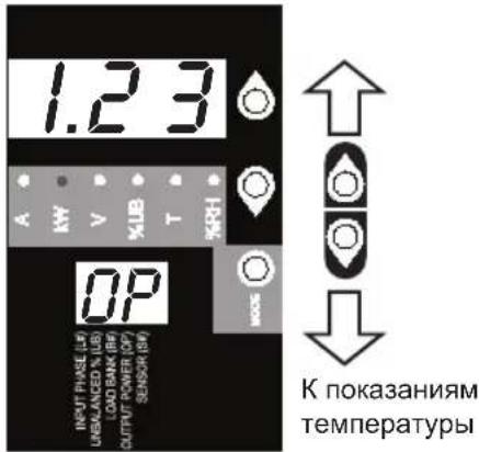 Tripp Lite PDU3VN10L1530B - Порядок использования цифрового дисплея - 2