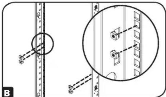 Tripp Lite PDUMNH16HVAT - Coloque los Segmentos del Riel Posterior al Rack - 1