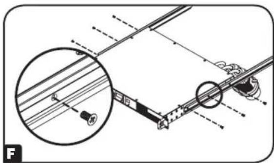 Tripp Lite PDUMNH16HVAT - Fixer les segments de rail arrière au bâti - 5
