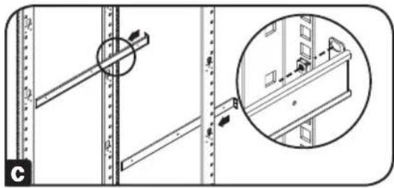 Tripp Lite PDUMNH16HVAT - Fixer les segments de rail arrière au bâti - 2