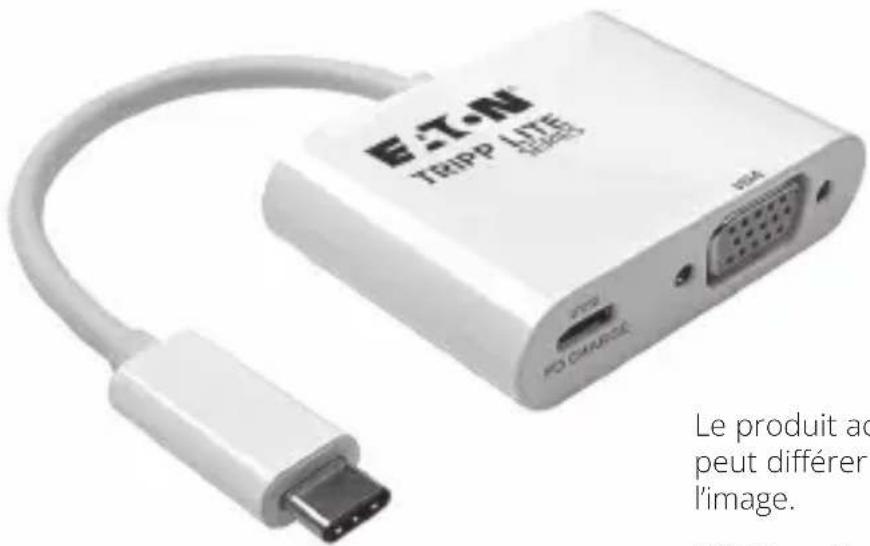 Tripp Lite U44406NVC - Adaptateurs USB 3.2 Gen 1 USB-C vers VGA - 1