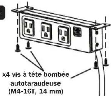 Tripp Lite Protect It! TLP310USBC - Montage sous/sur le bureau - 2