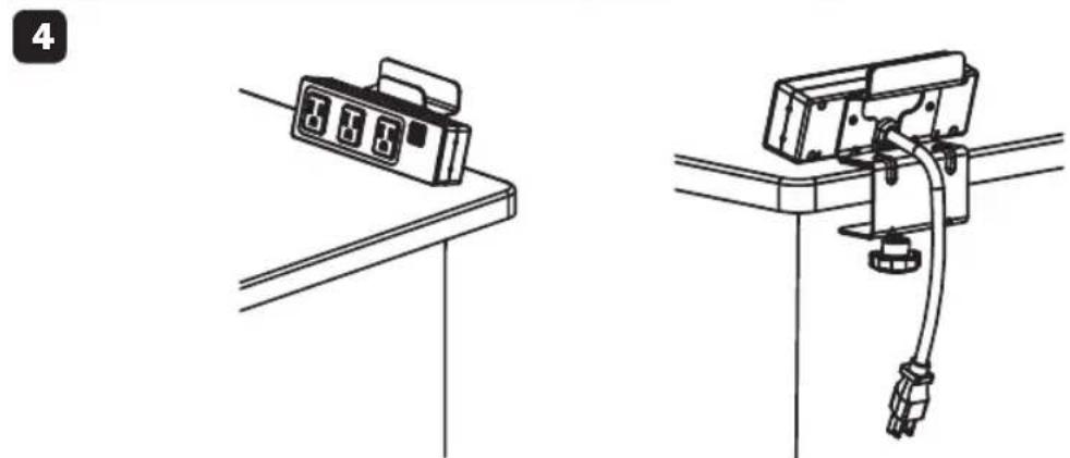 Tripp Lite Protect It! TLP310USBC - Installation -TLP310USBC Desk Clamp Model - 2
