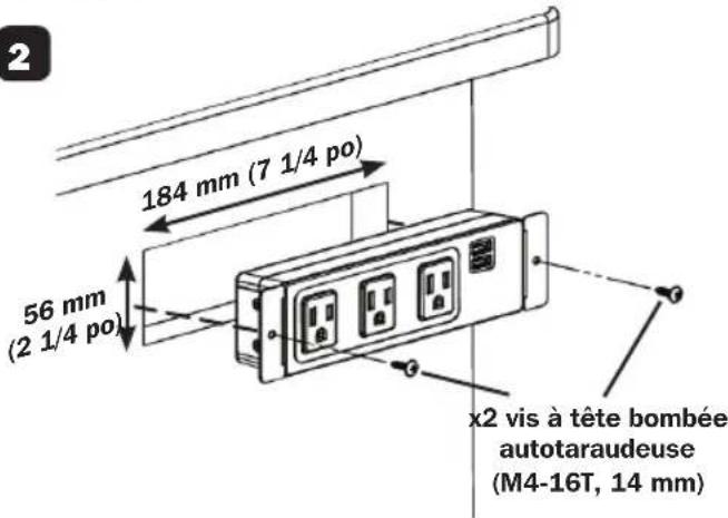 Tripp Lite Protect It! TLP310USBC - Montage dans le bureau - 2