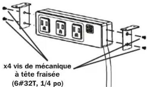 Tripp Lite Protect It! TLP310USBC - Montage sous/sur le bureau - 1