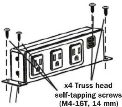 Tripp Lite Protect It! TLP310USBC - Under/On Desk Mounting - 5
