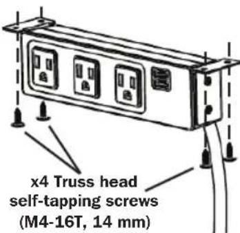 Tripp Lite Protect It! TLP310USBC - Under/On Desk Mounting - 3