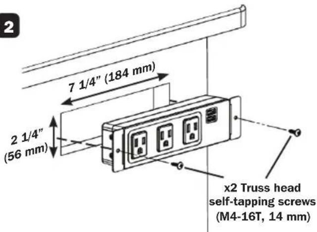 Tripp Lite Protect It! TLP310USBC - In-Desk Mounting - 3
