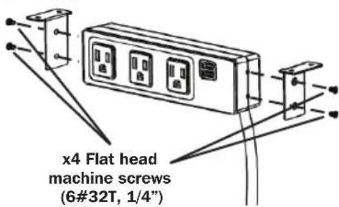 Tripp Lite Protect It! TLP310USBC - Under/On Desk Mounting - 2