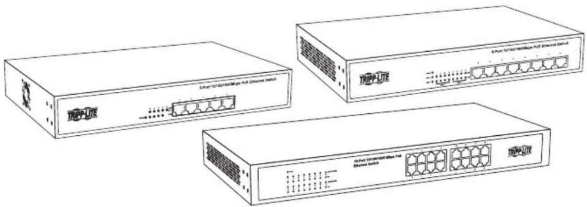 Tripp Lite NG16POE - Unmanaged Network Gigabit Ethernet Switches with POE - 1