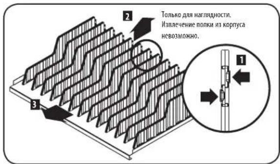 Tripp Lite CSCXS36AC - Регулировка положения разделительных перегородок - 1