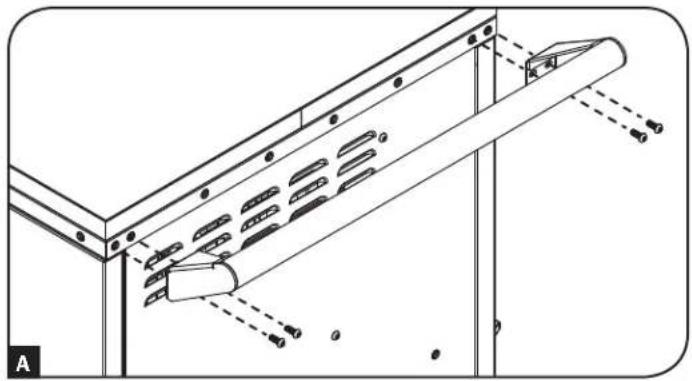 Tripp Lite CSCXS36AC - Installing the Handle Bracket, Corner Safety Bumpers and Power Cord Manager - 1