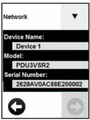Tripp Lite PDU3EVN10l1530B - Scrolling Through LCD Touchscreen Options - 2