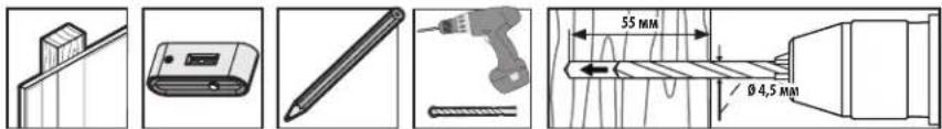 Tripp Lite WorkWise DWTSC3255MUL - 2A Крепление к стене с деревянным каркасом - 1