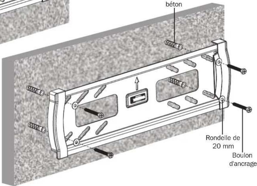 Tripp Lite WorkWise DWTSC3255MUL - 2B Montage sur de la brique solide ou des blocs en béton - 9