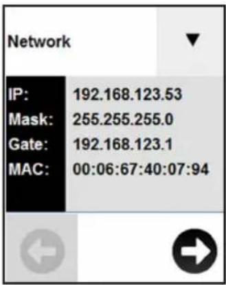 Tripp Lite PDU3XEVSR6L230B - Scrolling Through LCD Touchscreen Options - 1