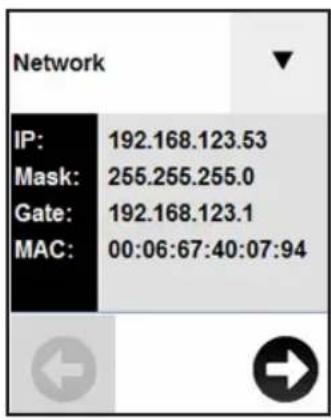 Tripp Lite PDU3XEVSR6L230B - Прокрутка опций сенсорного ЖК-экрана - 1