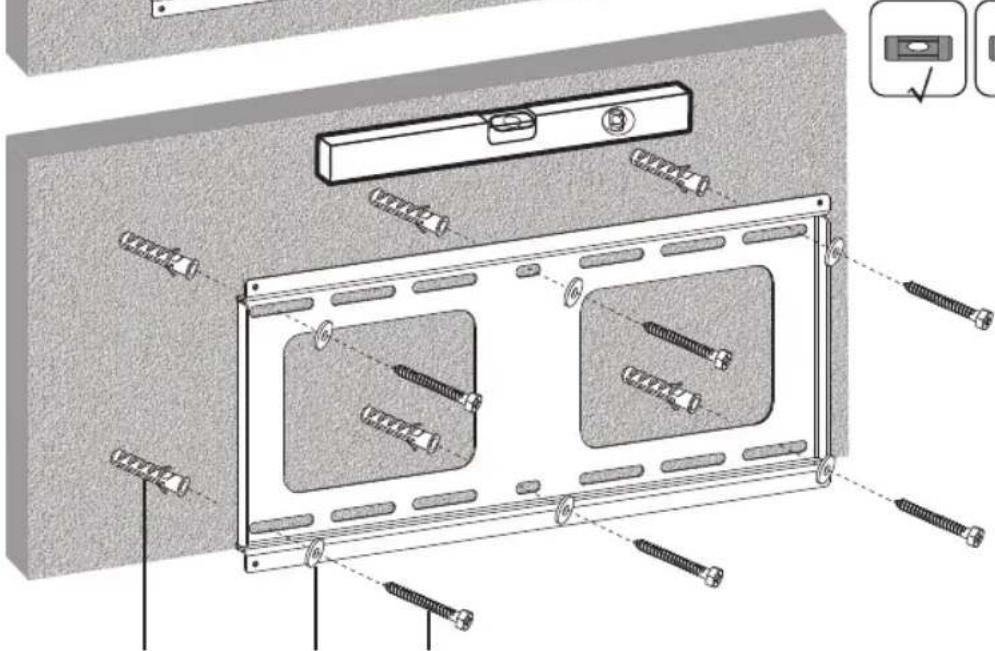 Tripp Lite DWTPSC4555M - Montage an Backstein oder Beton - 4