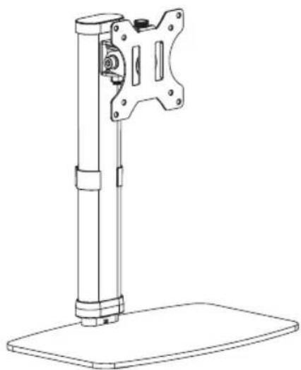 Tripp Lite DDV1727S - Support de bureau pour écran plat basculant sur le plan vertical - 1