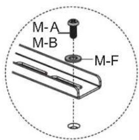 Tripp Lite DWM3270XOUT - Installation des supports d'adaptateur - 5