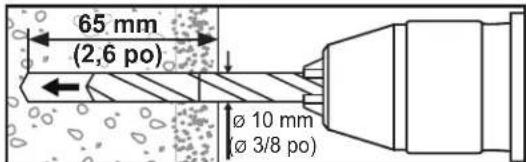 Tripp Lite DWM3270XOUT - 1b. Montage sur de la brique solide ou un bloc de béton - 5
