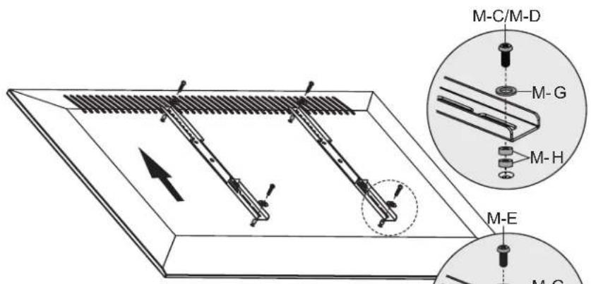 Tripp Lite DWM3270XOUT - Instale los Soportes del Adaptador - 9