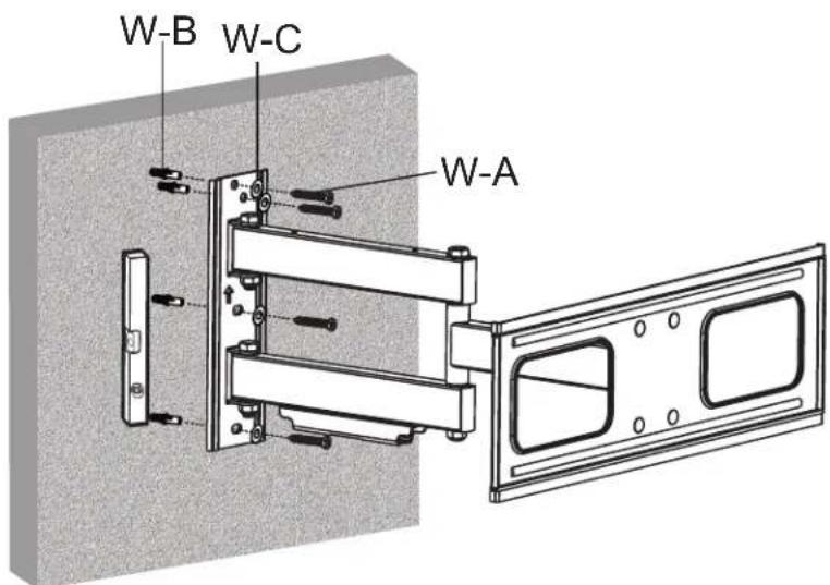 Tripp Lite DWM3270XOUT - 1b. Montage sur de la brique solide ou un bloc de béton - 9
