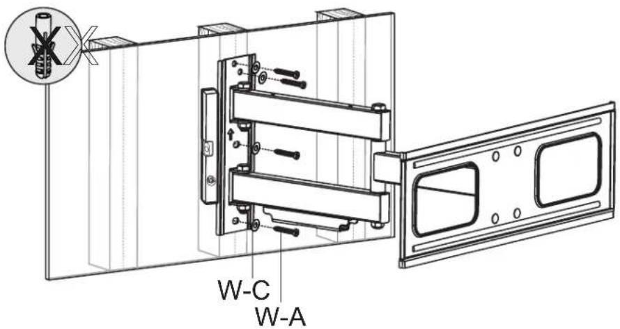 Tripp Lite DWM3270XOUT - 1a. Mount on Wood Stud Wall - 10