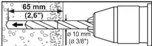 Tripp Lite DWM3270XOUT - 1b. Befestigung an Ziegelsteinen oder Betonblöcken - 5