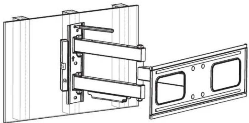 Tripp Lite DWM3270XOUT - 1a. Befestigen am Holzwandbalken - 6