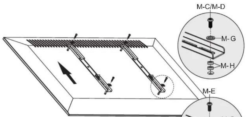 Tripp Lite DWM3270XOUT - Installation des supports d'adaptateur - 9