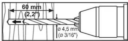 Tripp Lite DWM3270XOUT - 1a. Befestigen am Holzwandbalken - 5