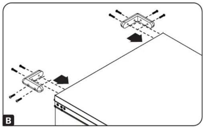 Tripp Lite CSCSTORAGE1 - Installing the Handle Bracket and Corner Safety Bumpers - 2