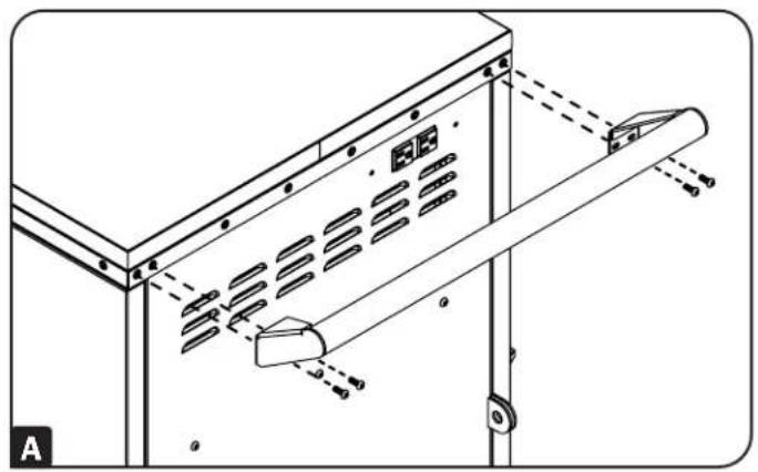 Tripp Lite CSCSTORAGE1 - Installing the Handle Bracket and Corner Safety Bumpers - 1