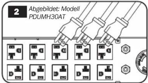 Tripp Lite PDUMH32HVATNET - Geräte an die PDU anschließen: - 1