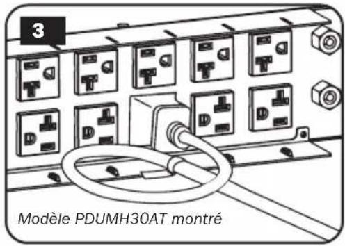 Tripp Lite PDUMH32HVATNET - Support de rétention de cordon - 1