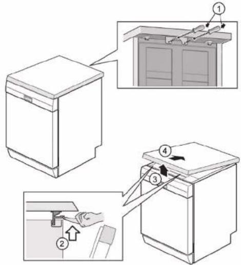 BOSCH SGU4HVS31E - Tyotason poistaminen - 1