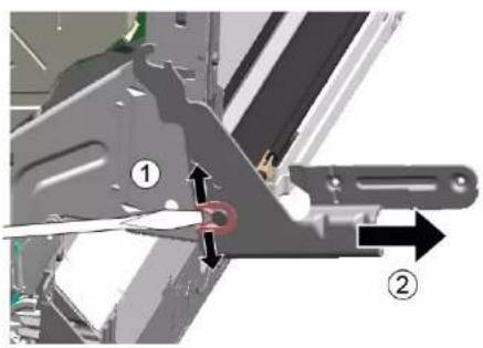 BOSCH SGU4HVS31E - Remover a dobradiça da porta - 1