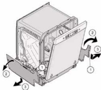 BOSCH SGU4HCS48E - Demontering av sidepanel - 1