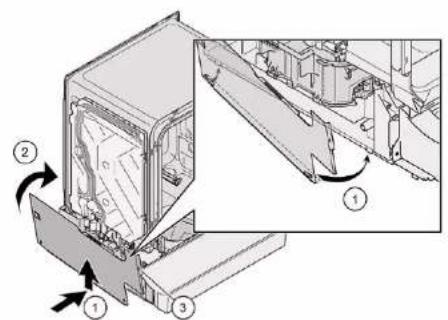 BOSCH SGU4HCS48E - Az oldalpanel telepítése - 1