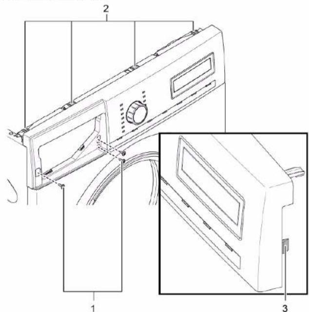BOSCH WAV28E93 - Ta bort kontrollpanel - 1