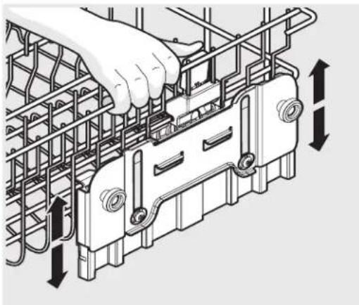 ELECTROLUX EWDW6505GW - Régler la hauteur du panier - 1