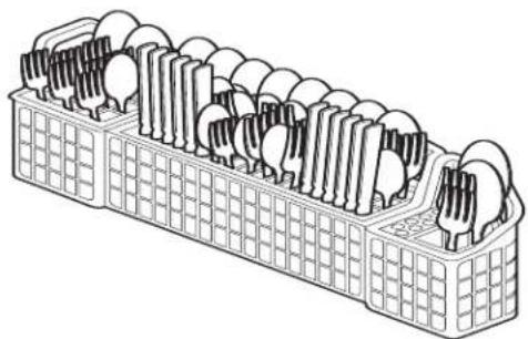 ELECTROLUX EWDW6505GS - LOADING THE SILVERWARE BASKET - 1