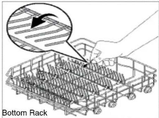 ELECTROLUX EI24ID30QB - Fold-down Tines Bottom Rack - 2