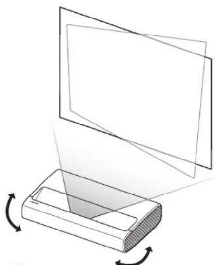 SAMSUNG SPLSP9TFA - Aufstellen des Projektors - 4